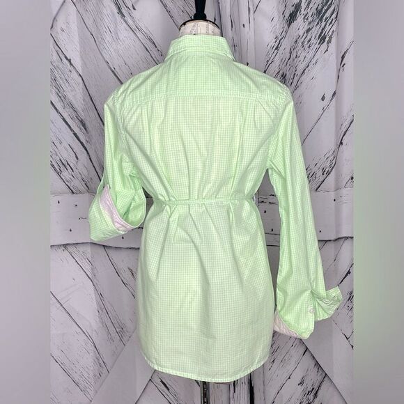 Lilly Pulitzer A Pea in the Pod Collection Maternity Top Green Gingham Checked M - Picture 2 of 10